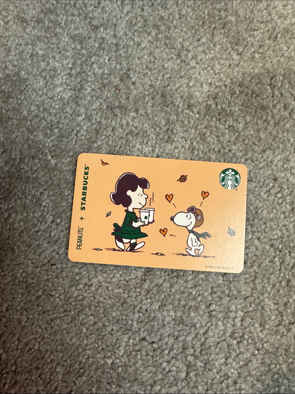 Starbucks x Peanuts gift card